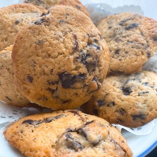 簡単おやつ★　アメリカンチョコチップクッキー